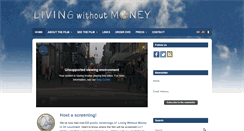 Desktop Screenshot of livingwithoutmoney.org