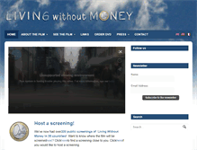 Tablet Screenshot of livingwithoutmoney.org